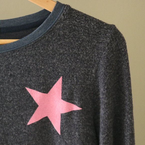 Wildfox Star Scatter Brushed Knit Sweater Lounge - Picture 3 of 12